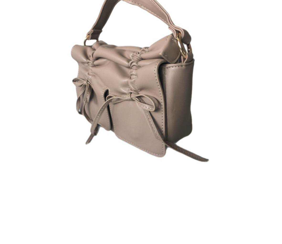 ANNA Bow Detail Bag beige