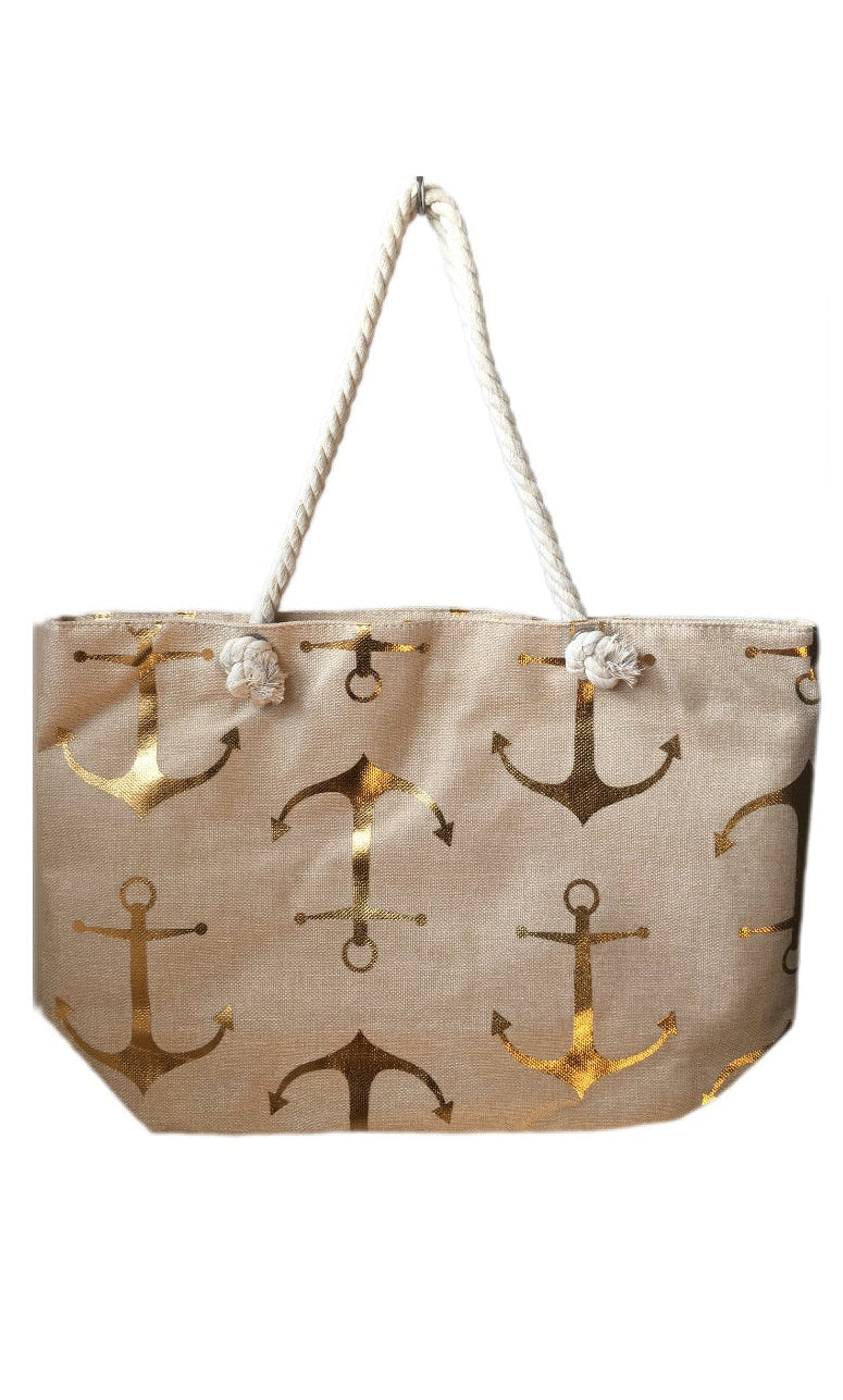 ANCHOR Summer / Beach Tote Bag Beige