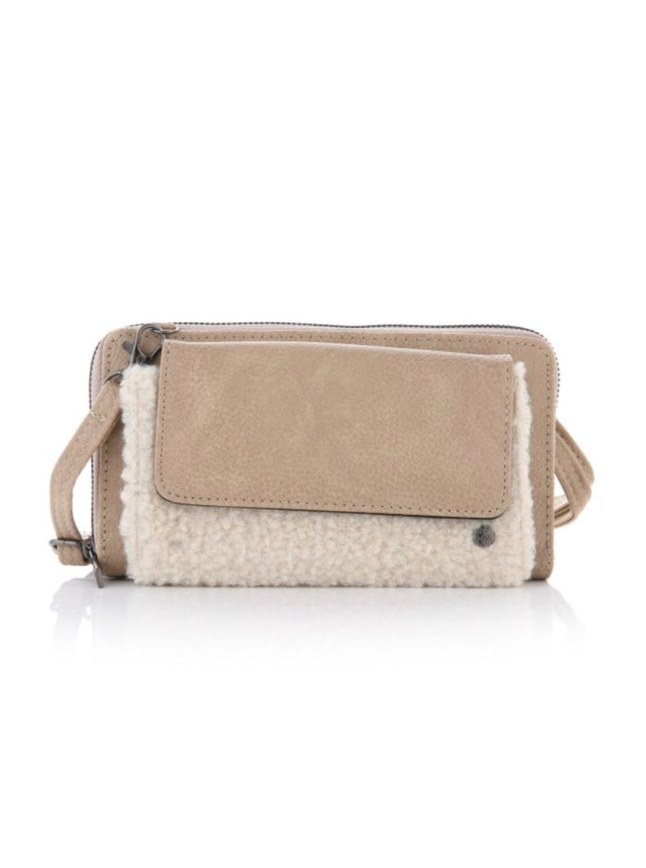 BIBI Teddy Crossbody / Phone Bag Beige