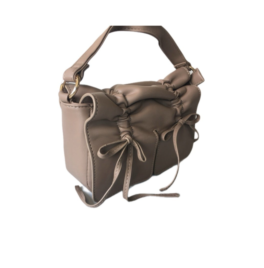 ANNA Bow Detail Bag beige