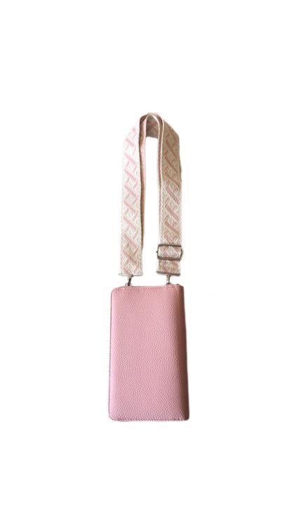 SUZY Embroidery Phone Bag / Wallet Pink