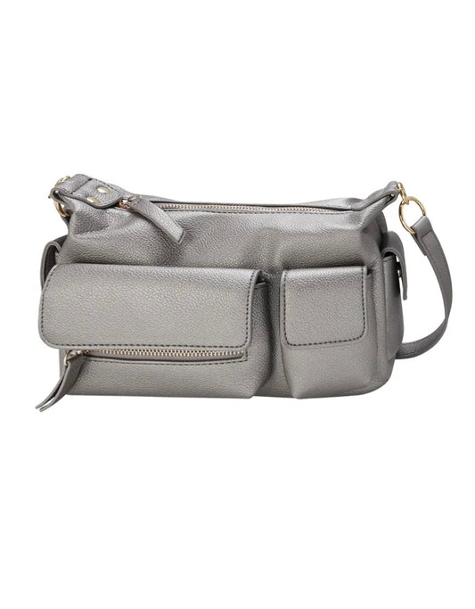 IRENE Shoulder Bag Metallic Silver