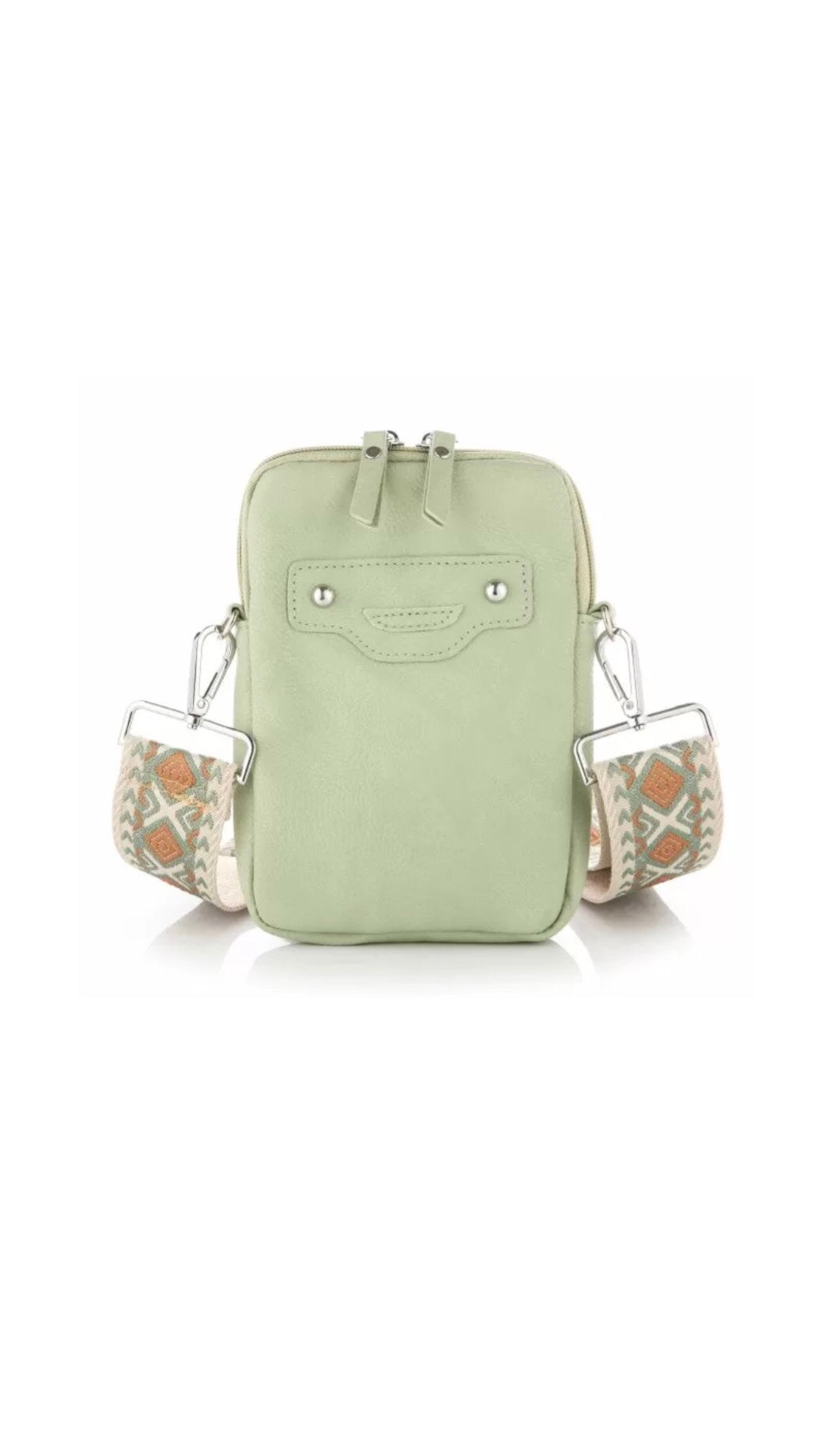 REBECCA Phone / Passport Bag Green