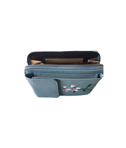 SUZY Embroidery Phone Bag / Wallet Blue