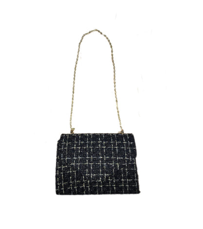 LIANA Tweed Boucle bag Black/Gold