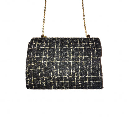LIANA Tweed Boucle bag Black/Gold
