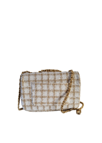 BELLE Tweed Bouclé Bag brown/beige
