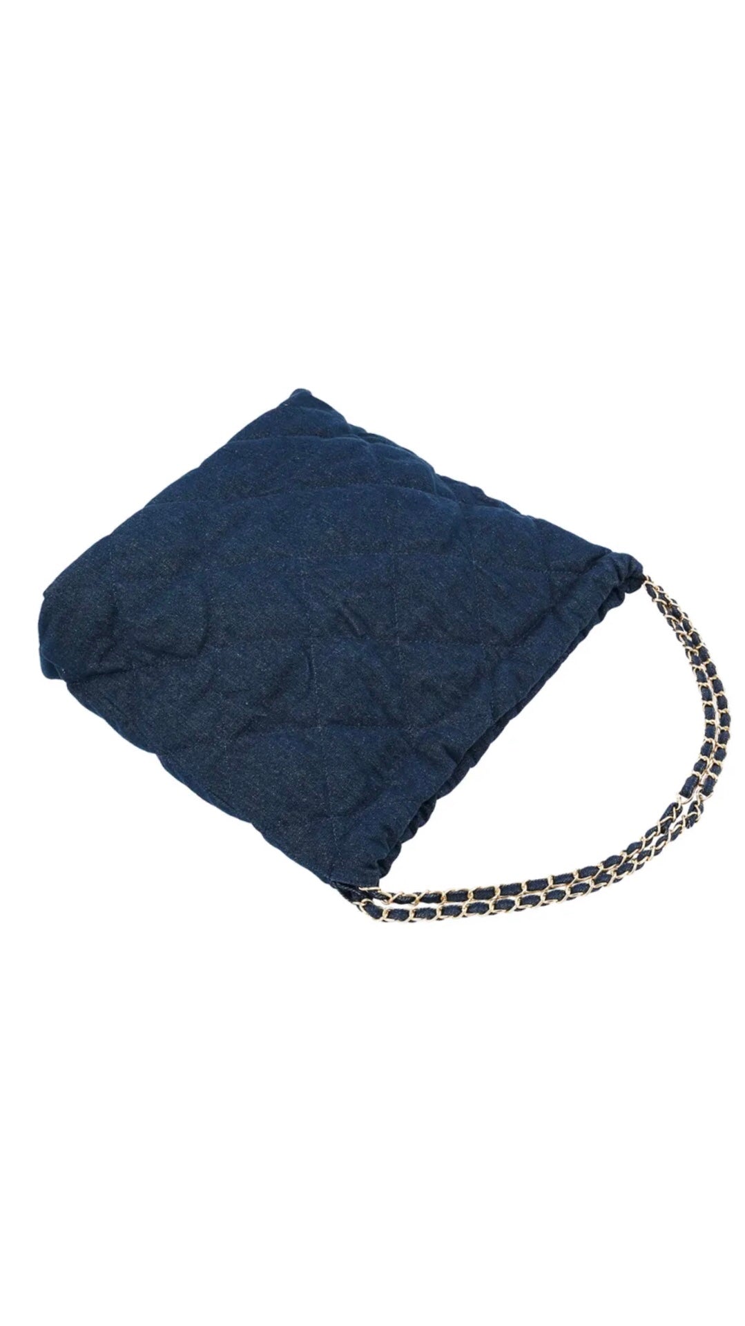 MITRA Denim Stitched Tote / Shoulder Bag Navy