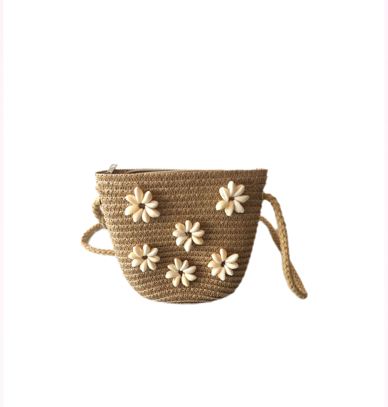 LILLY Reed Beads Mini Bag Brown