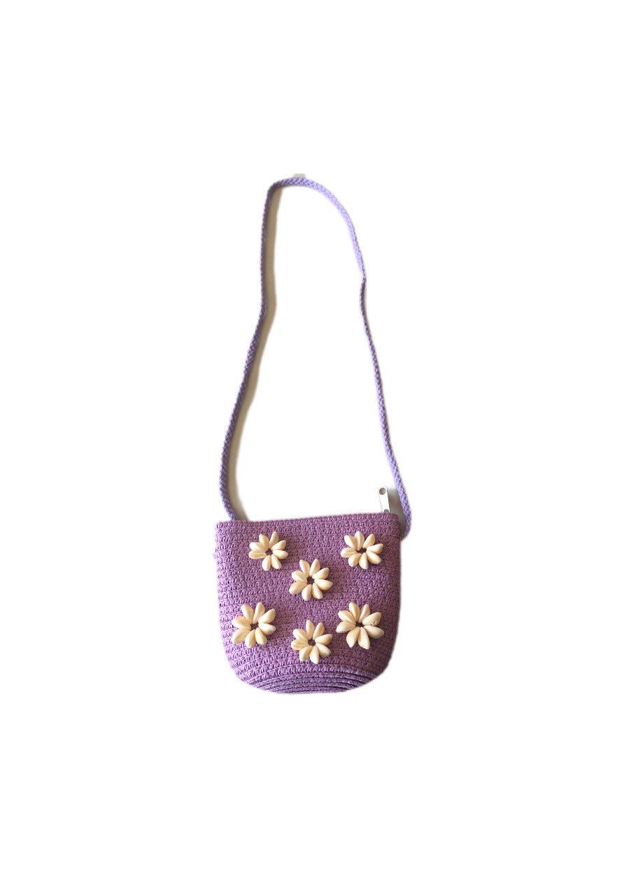 LILLY Reed Beads Mini Purple Bag