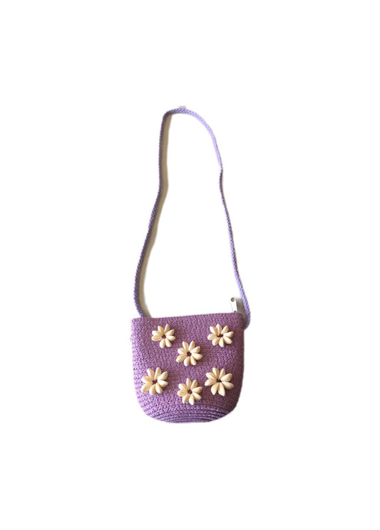 LILLY Reed Beads Mini Purple Bag