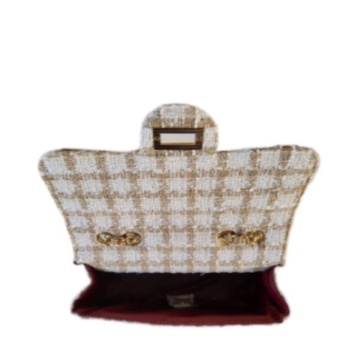 BELLE Tweed Bouclé Bag brown/beige