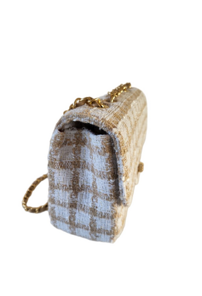BELLE Tweed Bouclé Bag brown/beige
