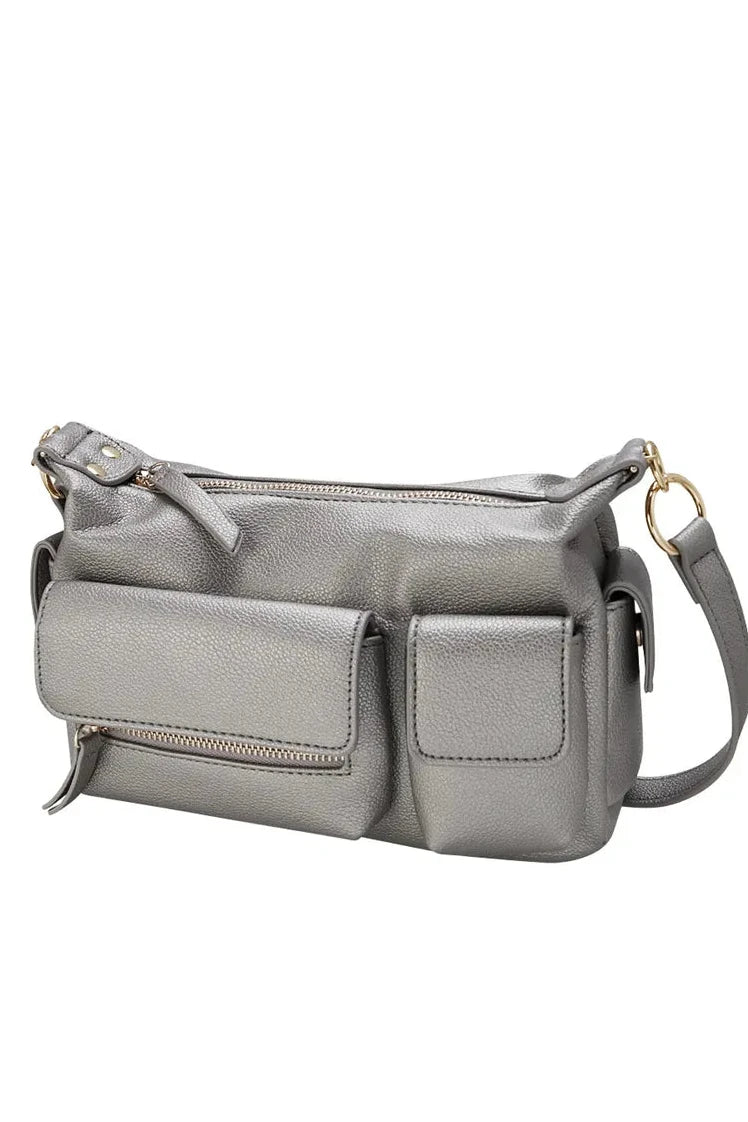 IRENE Shoulder Bag Metallic Silver