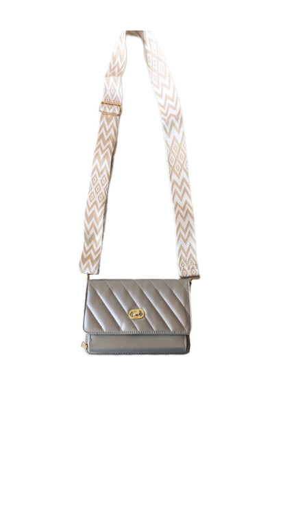 GINA Bag / Wallet Metallic Silver