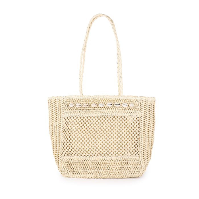 CAROLA Reed Shopper Bag Beige