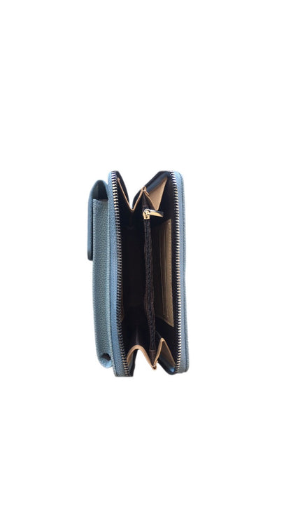SUZY Embroidery Phone Bag / Wallet Blue