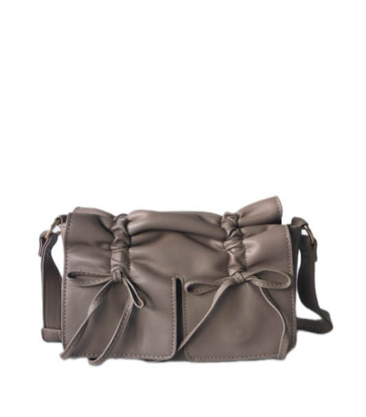 ANNA Bow Detail Bag beige
