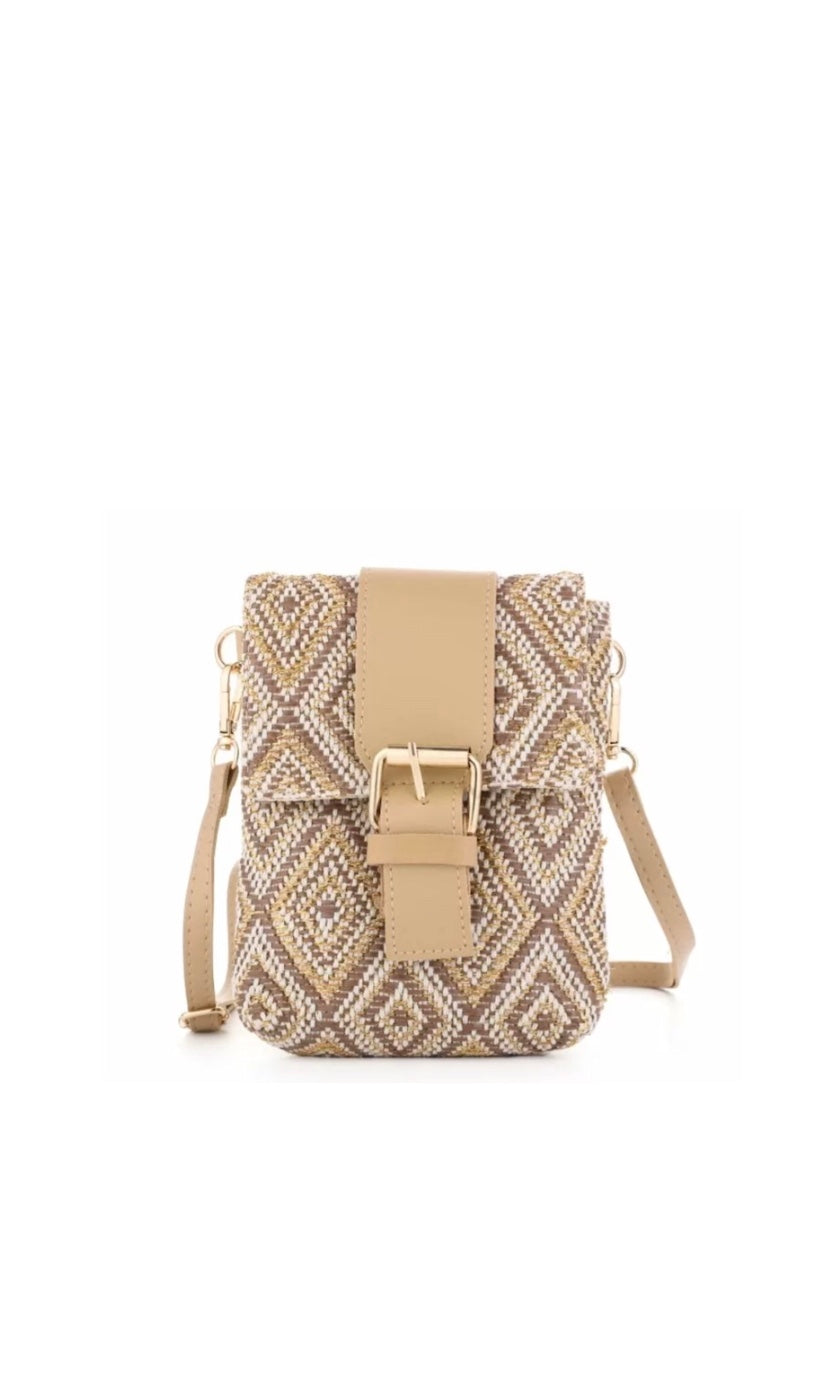 GABY Phone / Passport Bag Beige