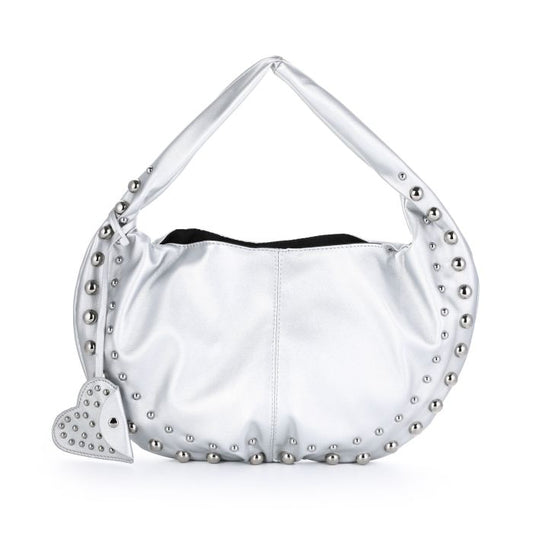 TESS Studs Bag Metallic Silver