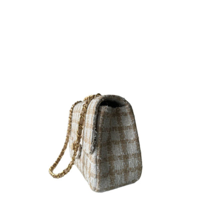BELLE Tweed Bouclé Bag brown/beige